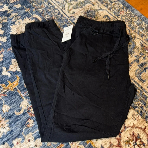 NWT SP essentials men’s drawstring elastic joggers pants bottoms black LG - Picture 1 of 14
